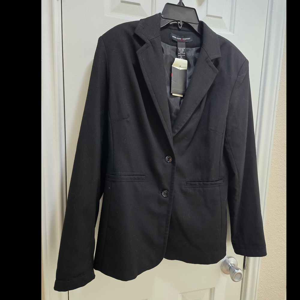 New York & Company Black Blazer Women's Sz 8 NWT